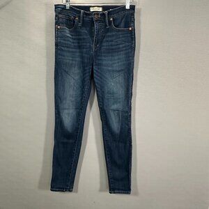Madewell Jeans Womens 29 High Rise Skinny Medium Wash Cotton Stretch Pockets